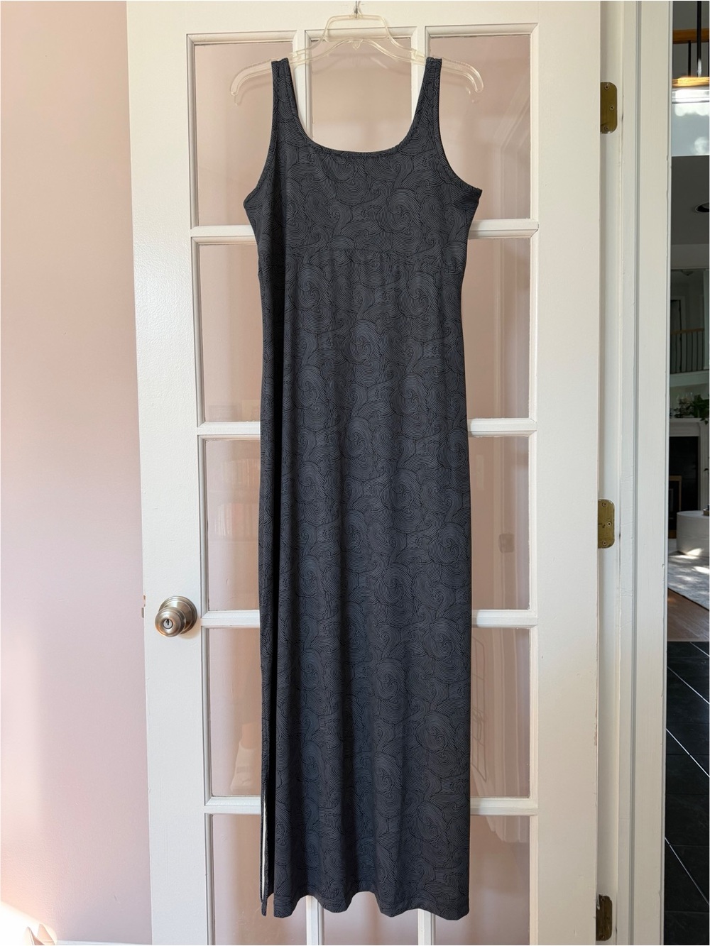 Columbia Gray & Black Swirl Freezer Maxi Dress UPF50